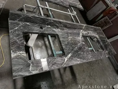 3cm đánh bóng đá cẩm thạch màu đen